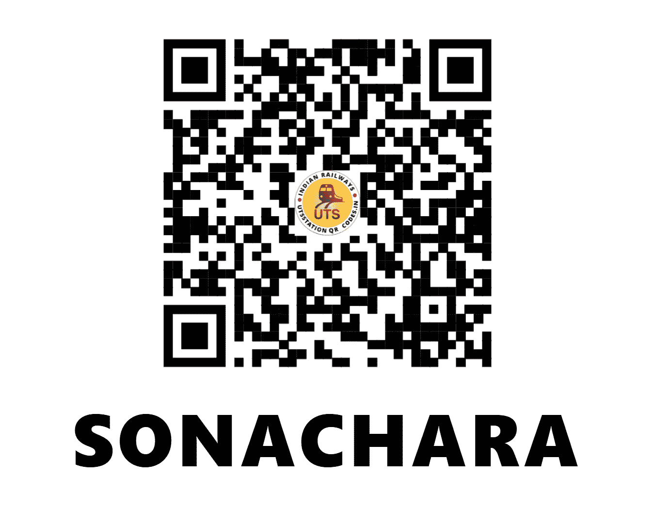 UTS QR Code for SONACHARA - SSCR - ER (WEST BENGAL)